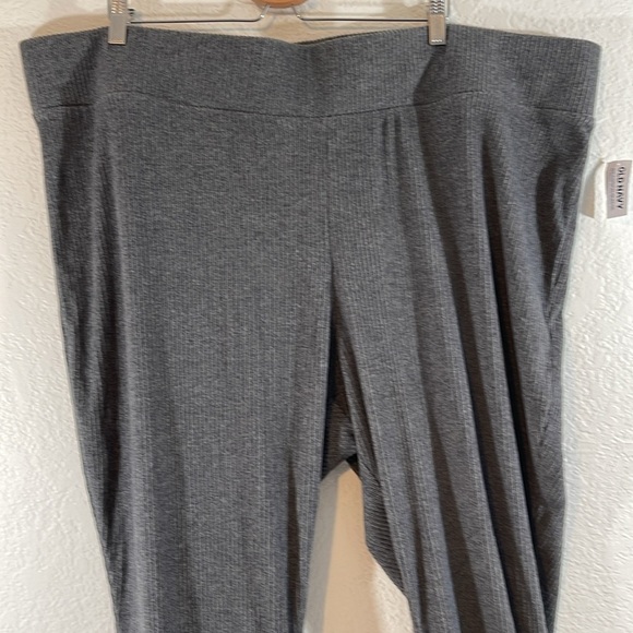 OLD NAVY Plush Cozy Rib Knit Legging Lounge Pants Size 4X High Rise Grey NEW - Picture 3 of 11